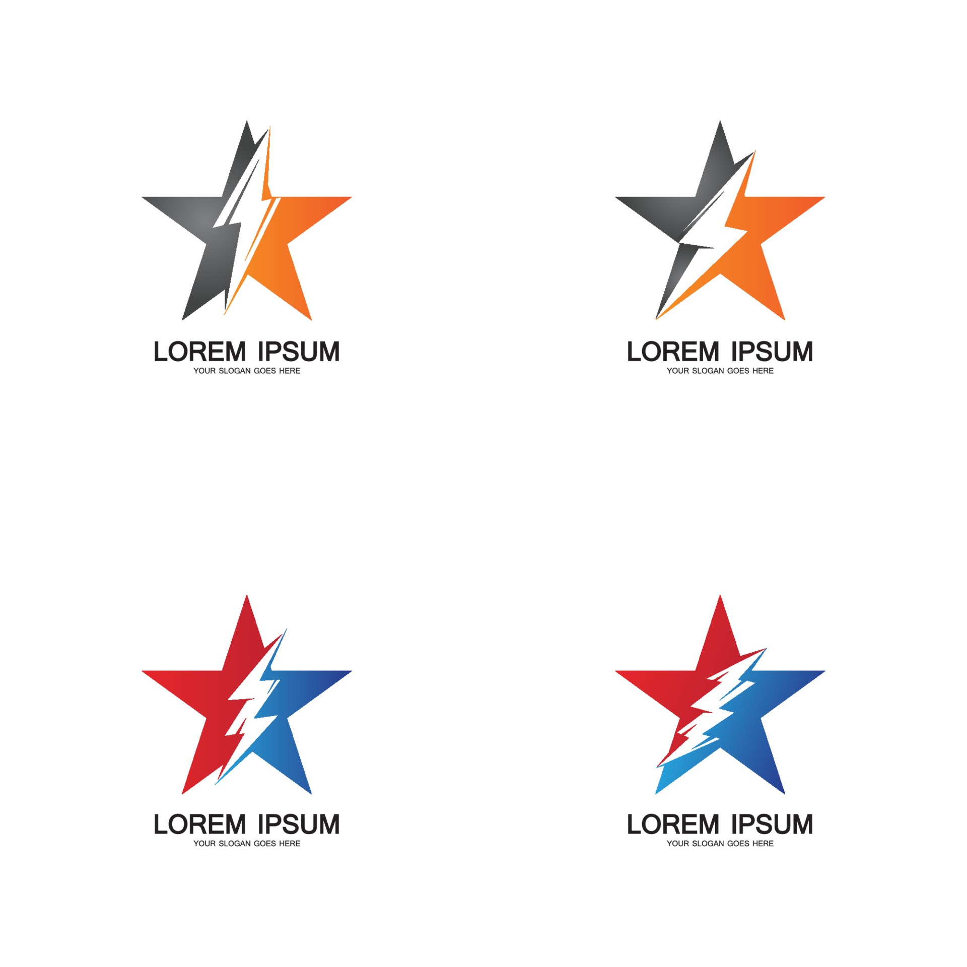 Lightning Star,Energy Star logo vector icon design template 3255384