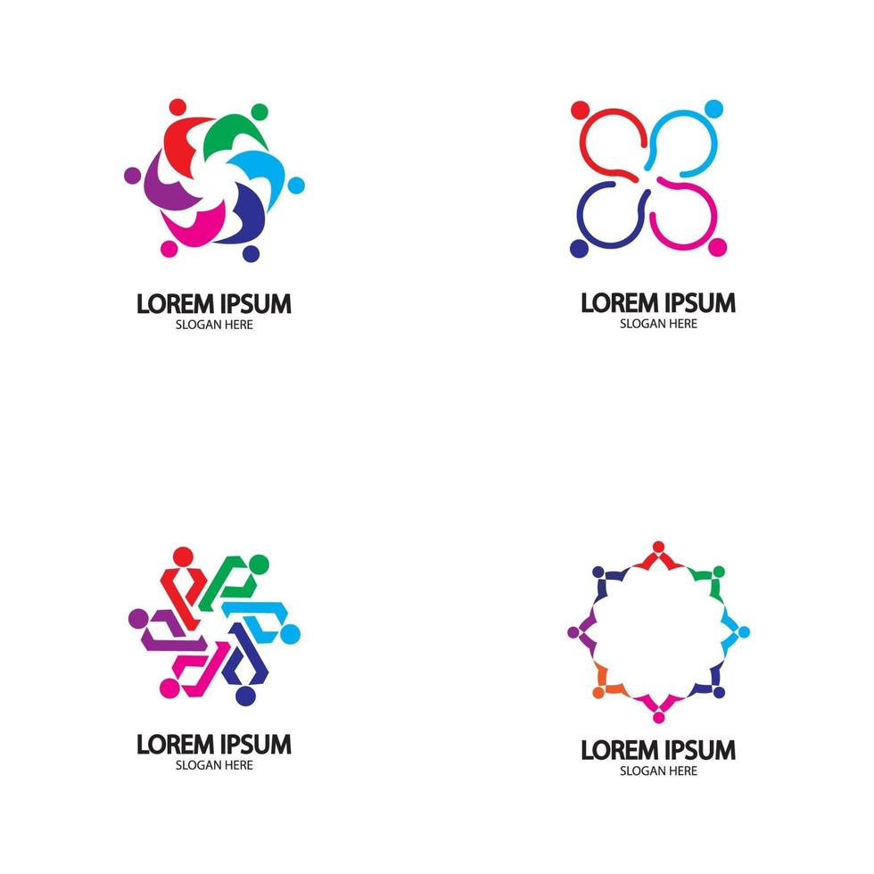 Community logo, Teamwork logo ,Group logo vector