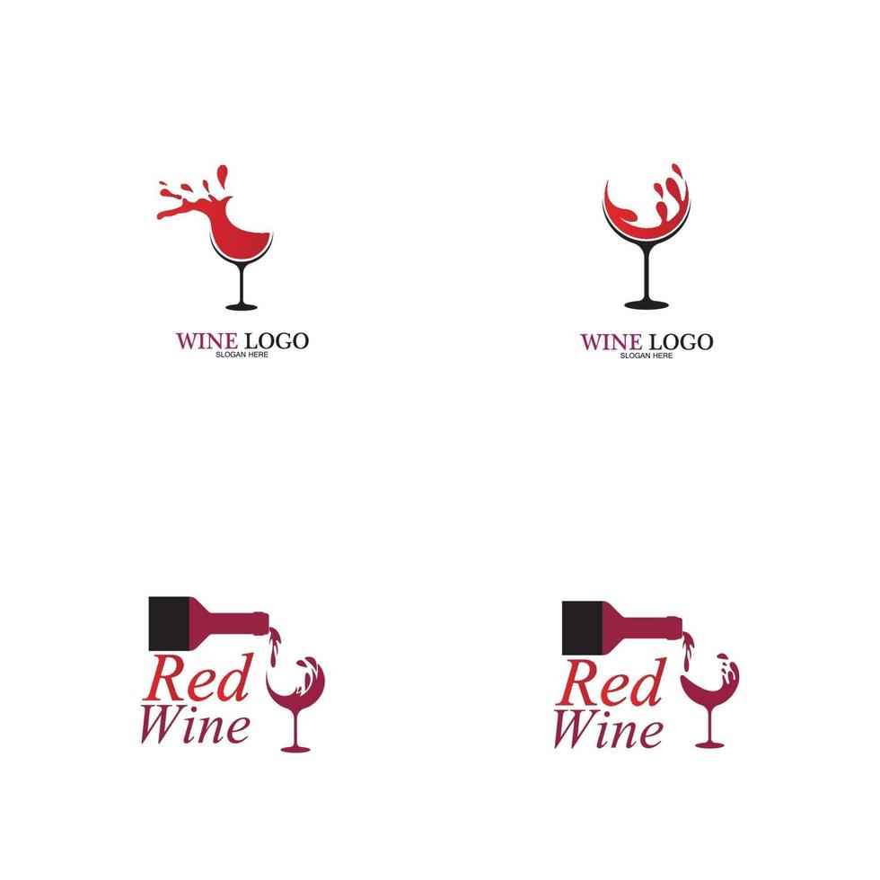 Wine logo design template.vector illustration of icon-vector vector