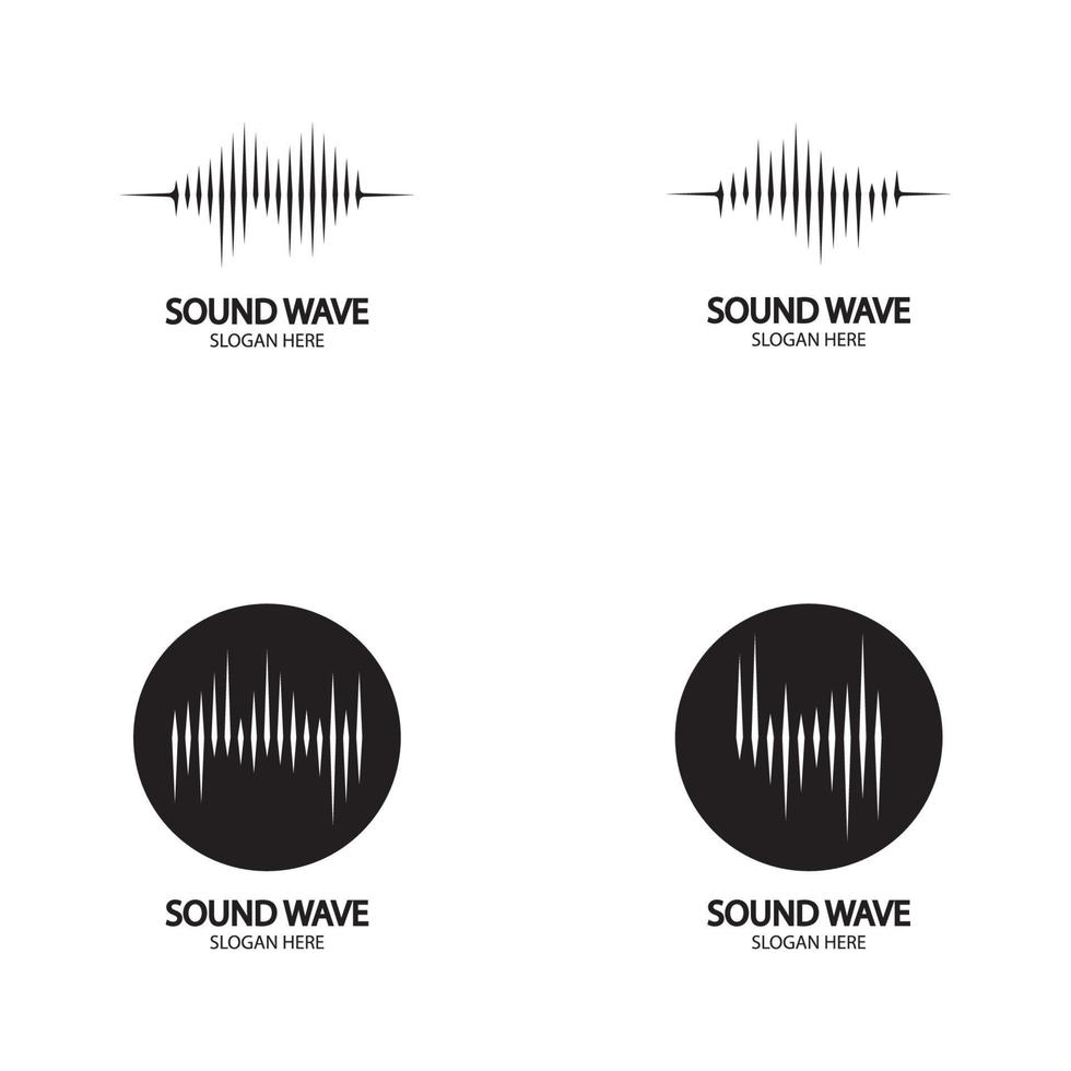 Sound waves vector illustration