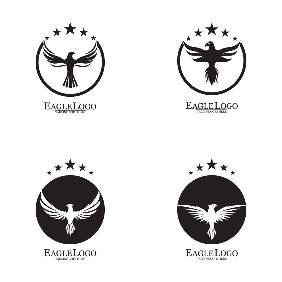 Eagle icon logo design vector template