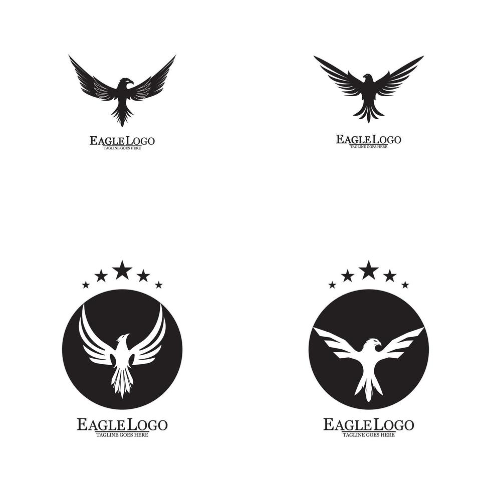 Eagle icon logo design vector template