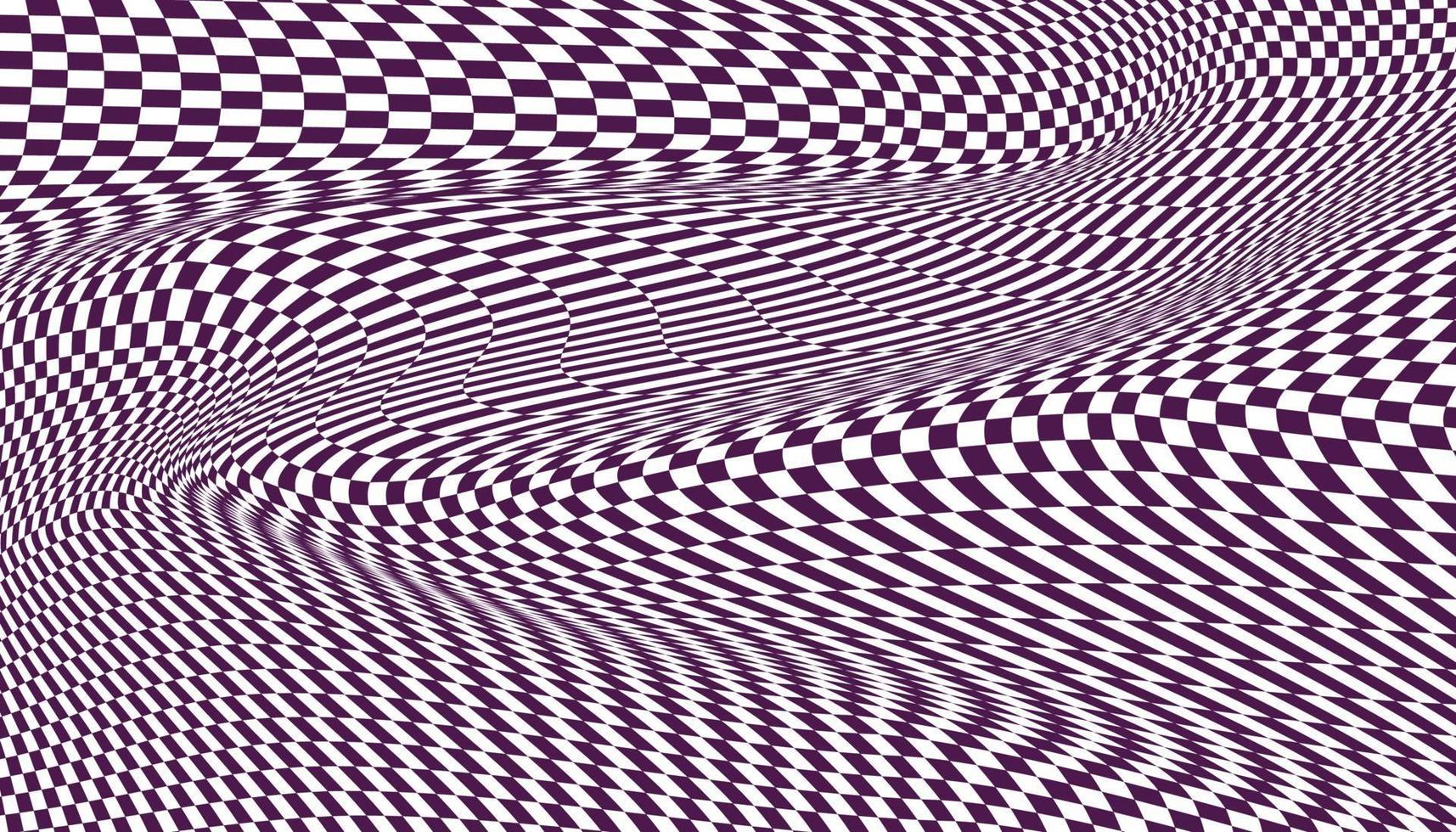 Purple and white distorted checkered background vector
