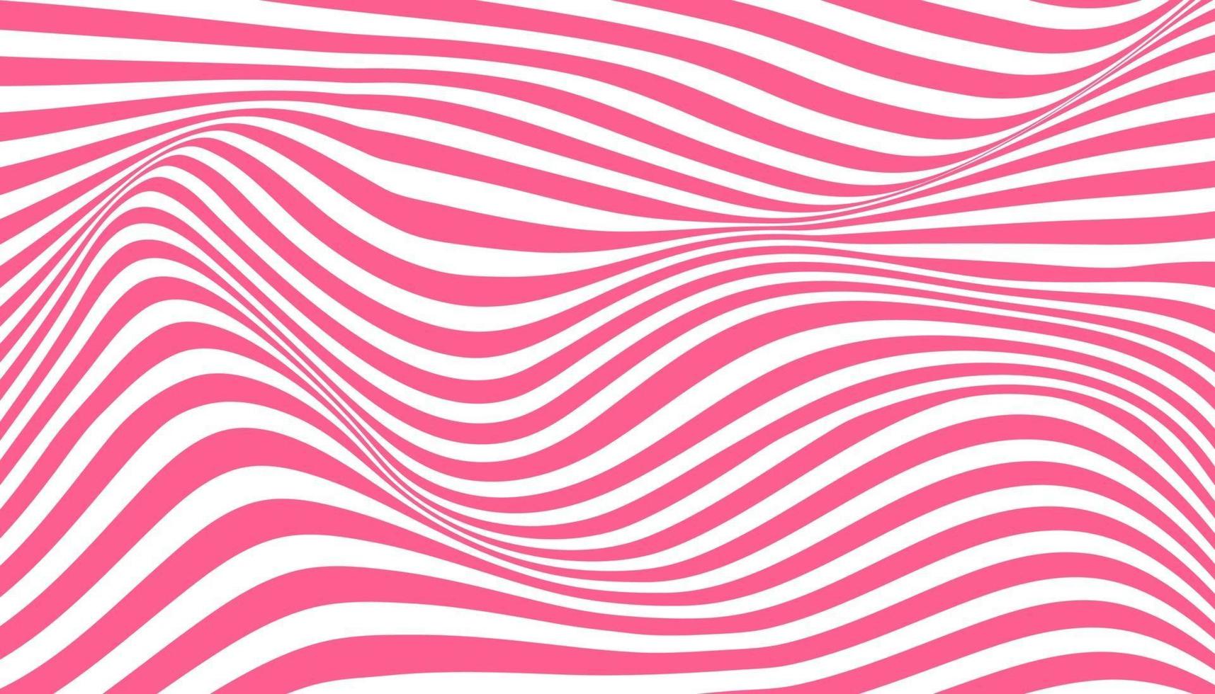 Distorted ink stripes optical illusion background vector