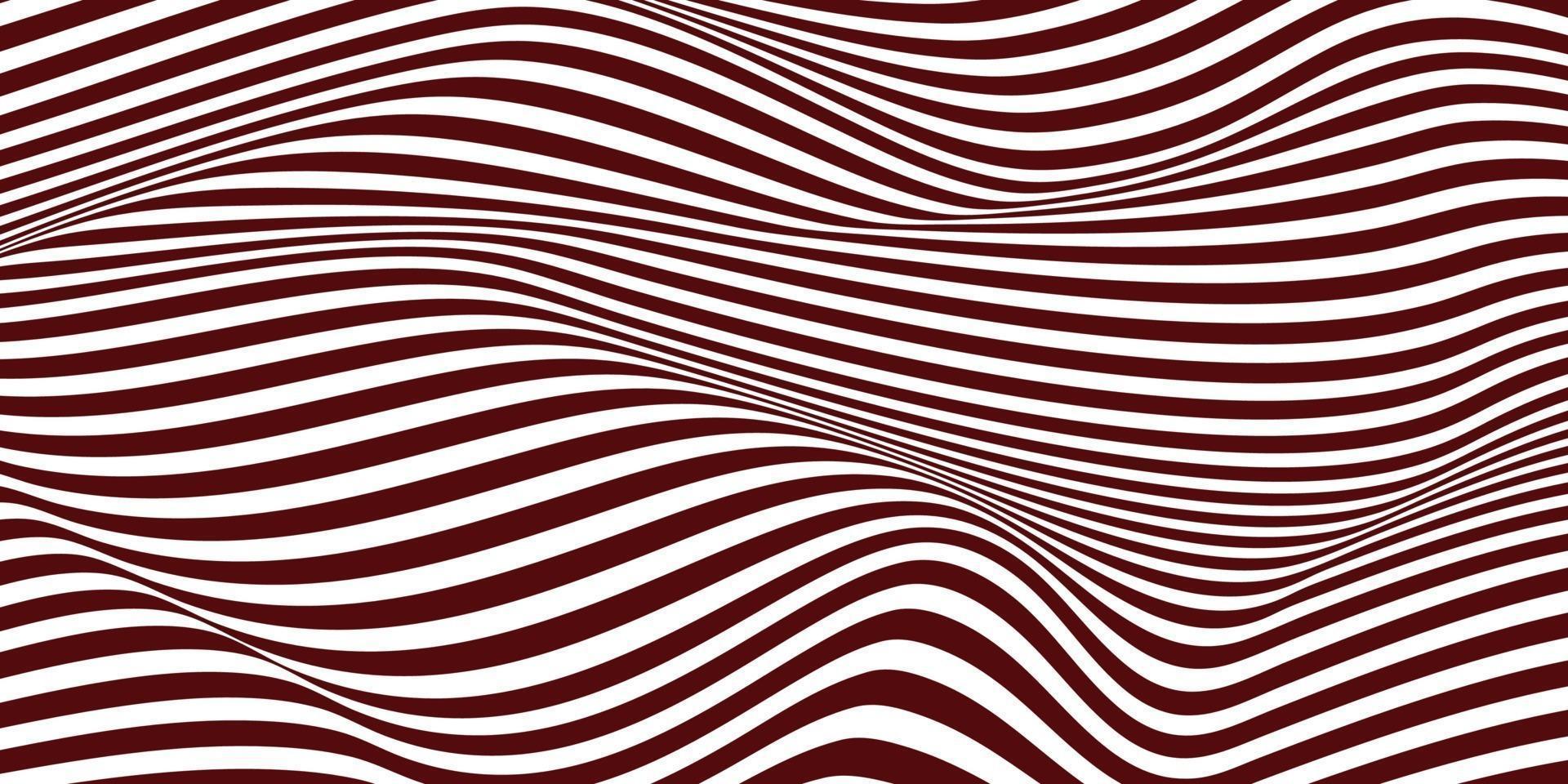 Distorted ink stripes optical illusion background vector