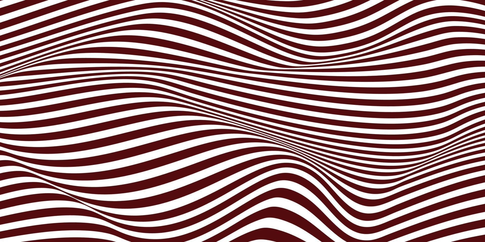 Fondo de ilusión óptica de rayas de tinta distorsionada vector