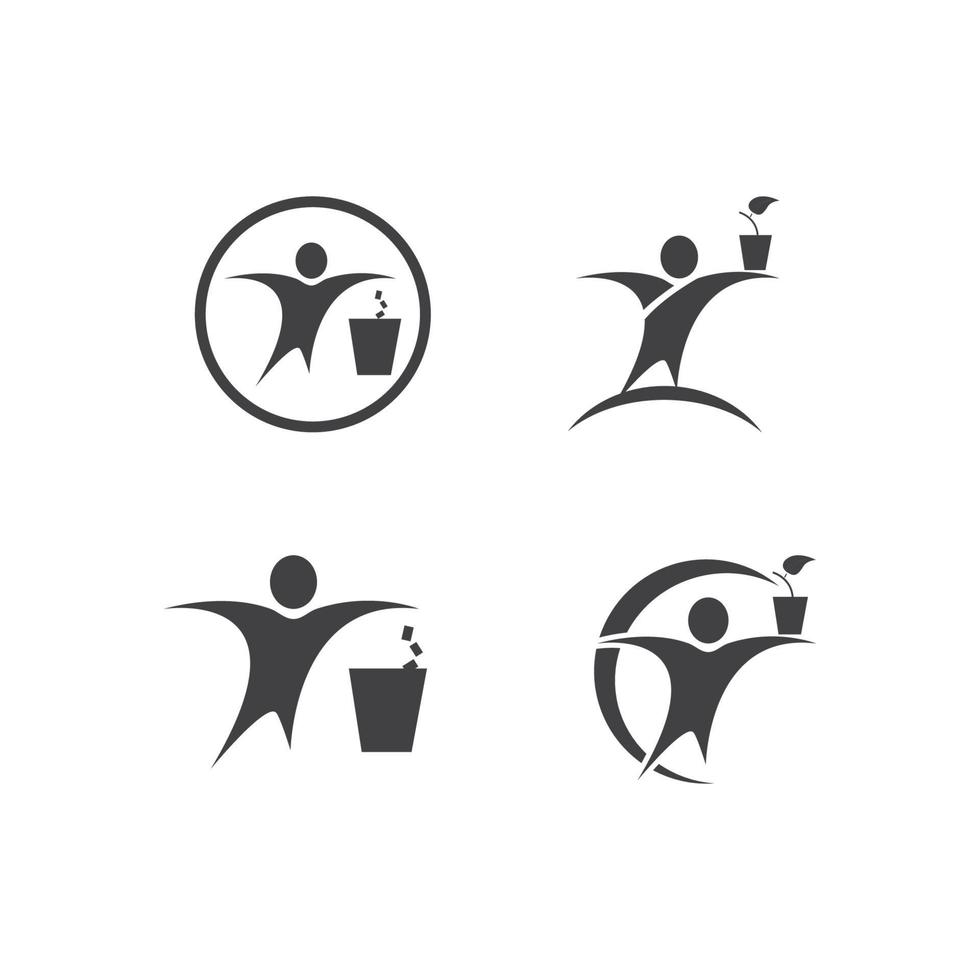 Recycling concept design vector