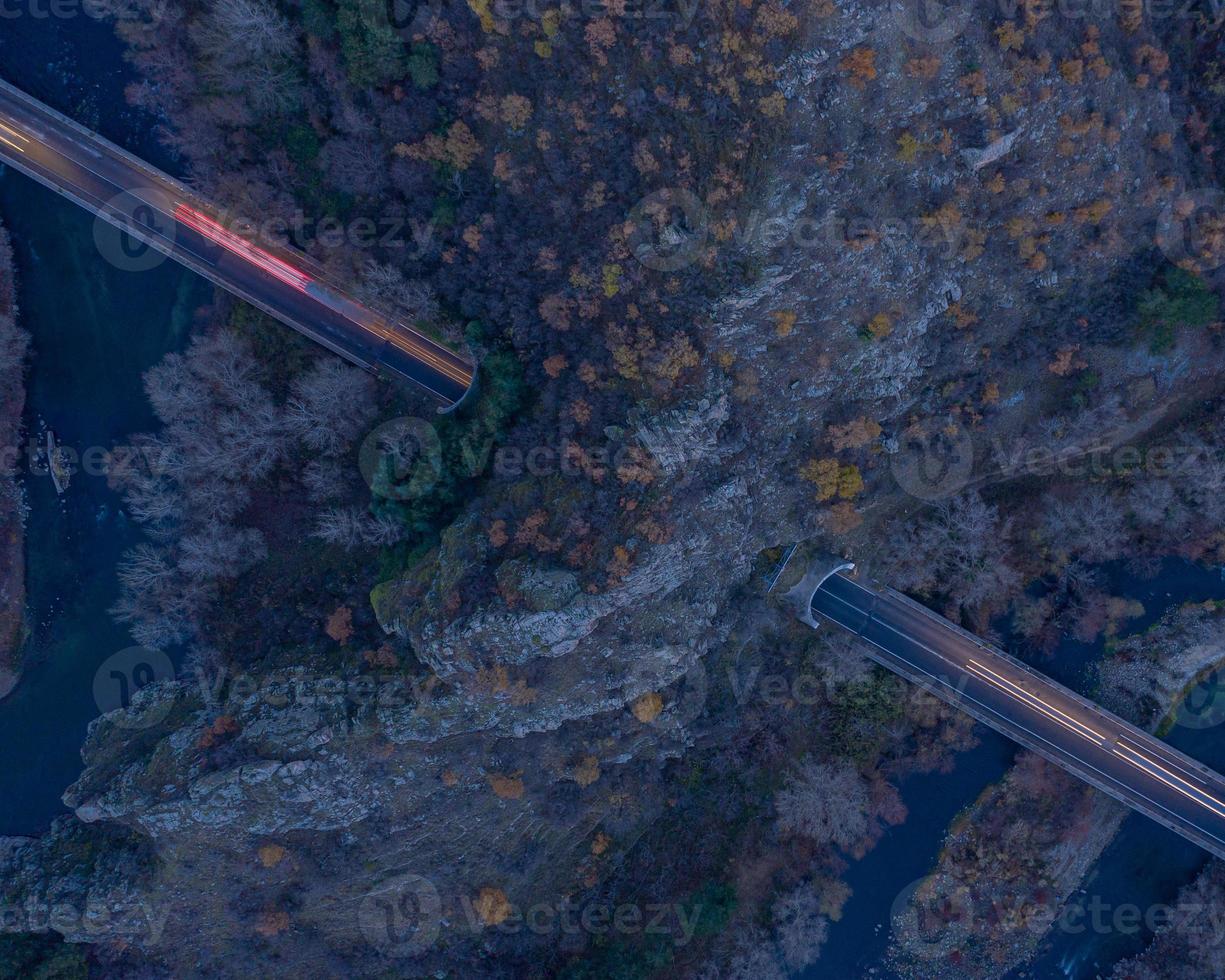 foto aérea del desfiladero de kresna