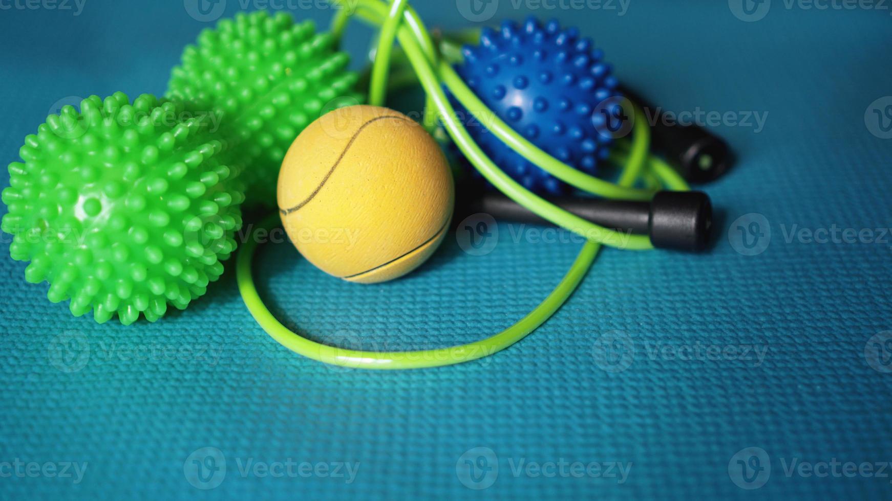 Massage ball roller for self massage, reflexology photo