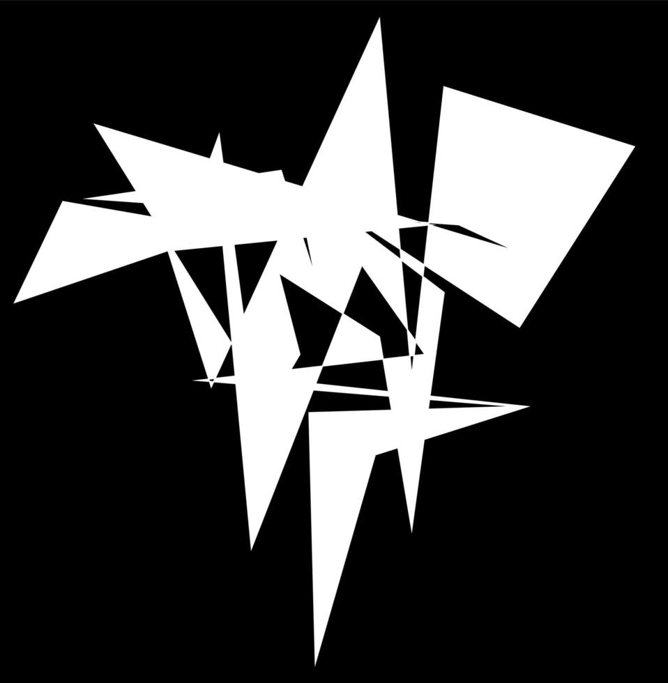 Black and white hypnotic background. vector