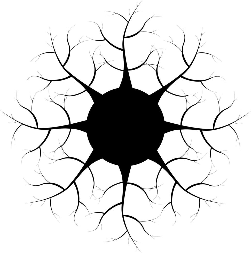Black and white hypnotic background. vector