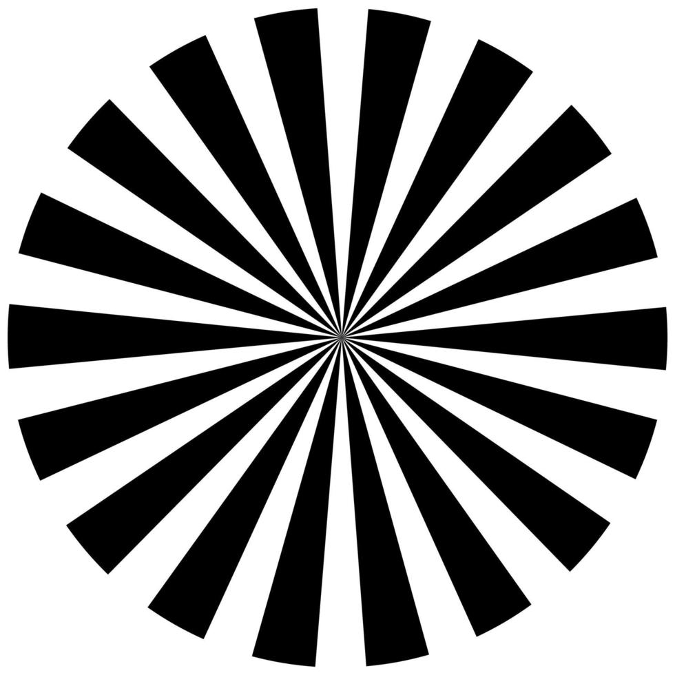 Black and white hypnotic background. vector