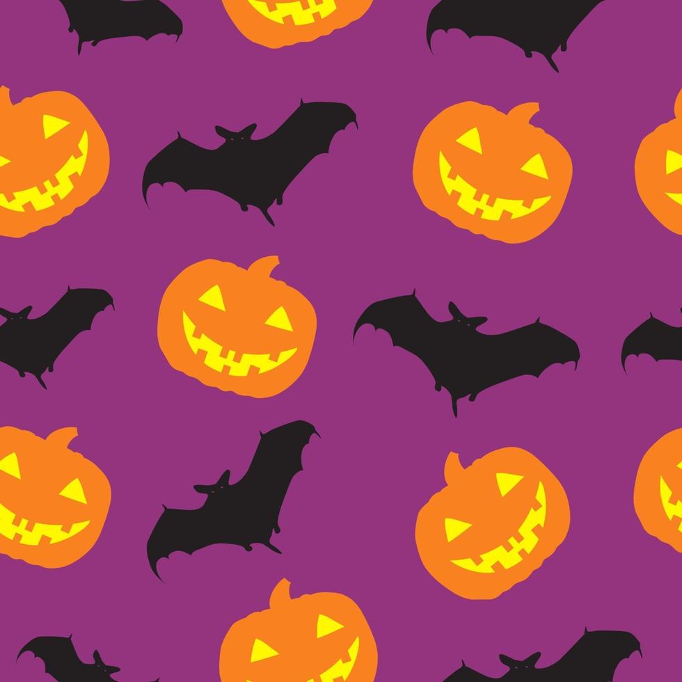 Halloween seamless pattern background vector illustration