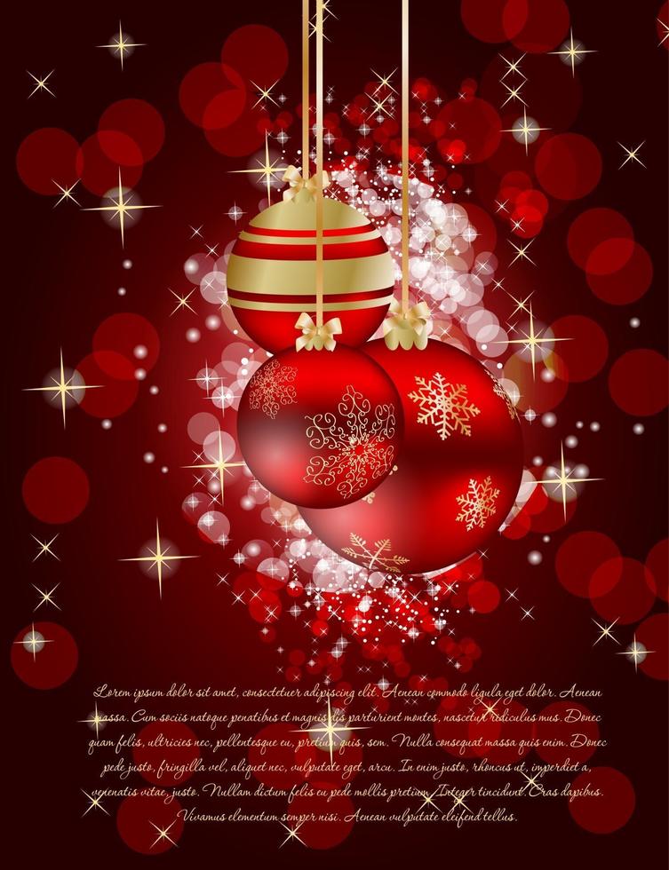 Abstract beauty Christmas and New Year background. vector