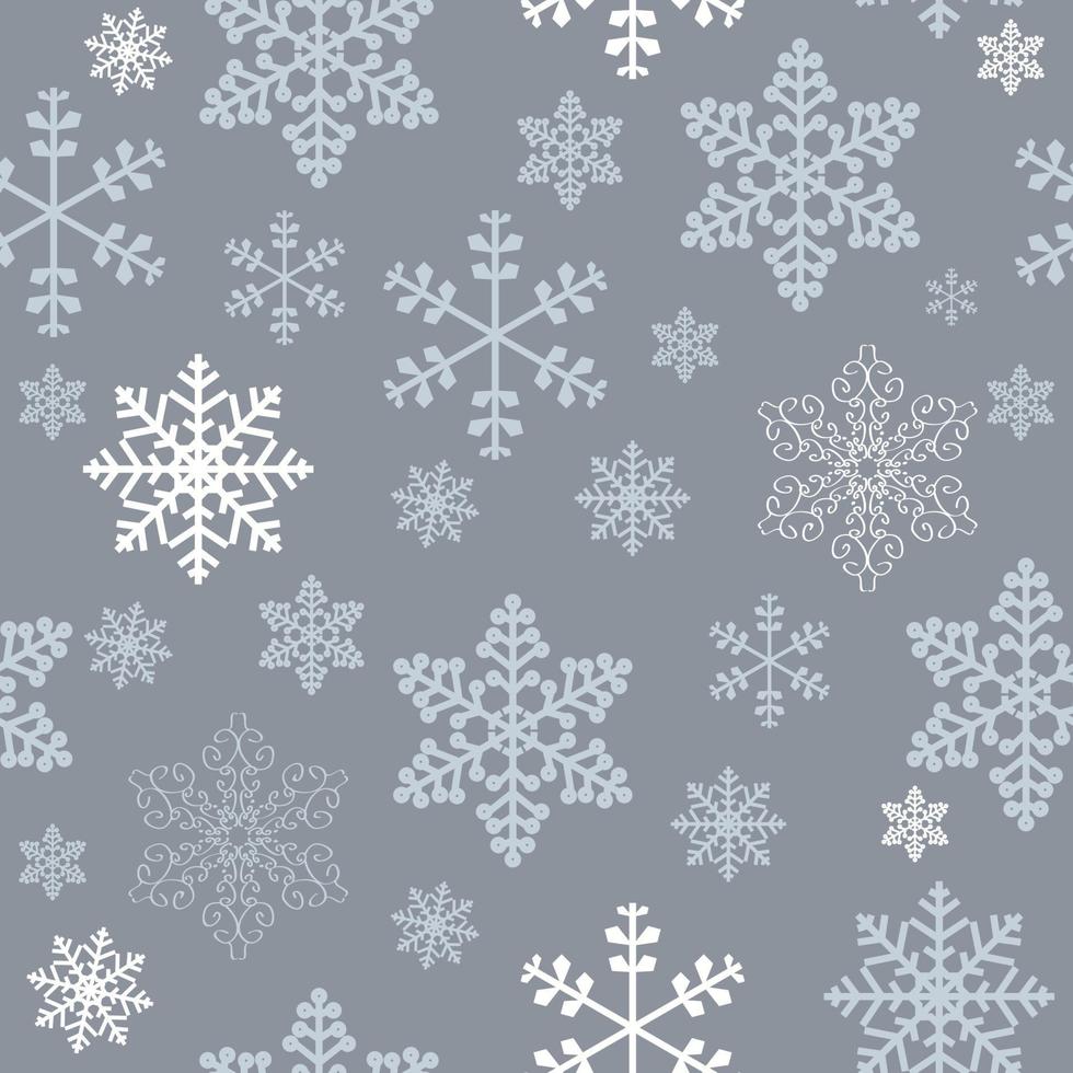 Christmas new year seamless pattern beautiful texture, snowflakes vector