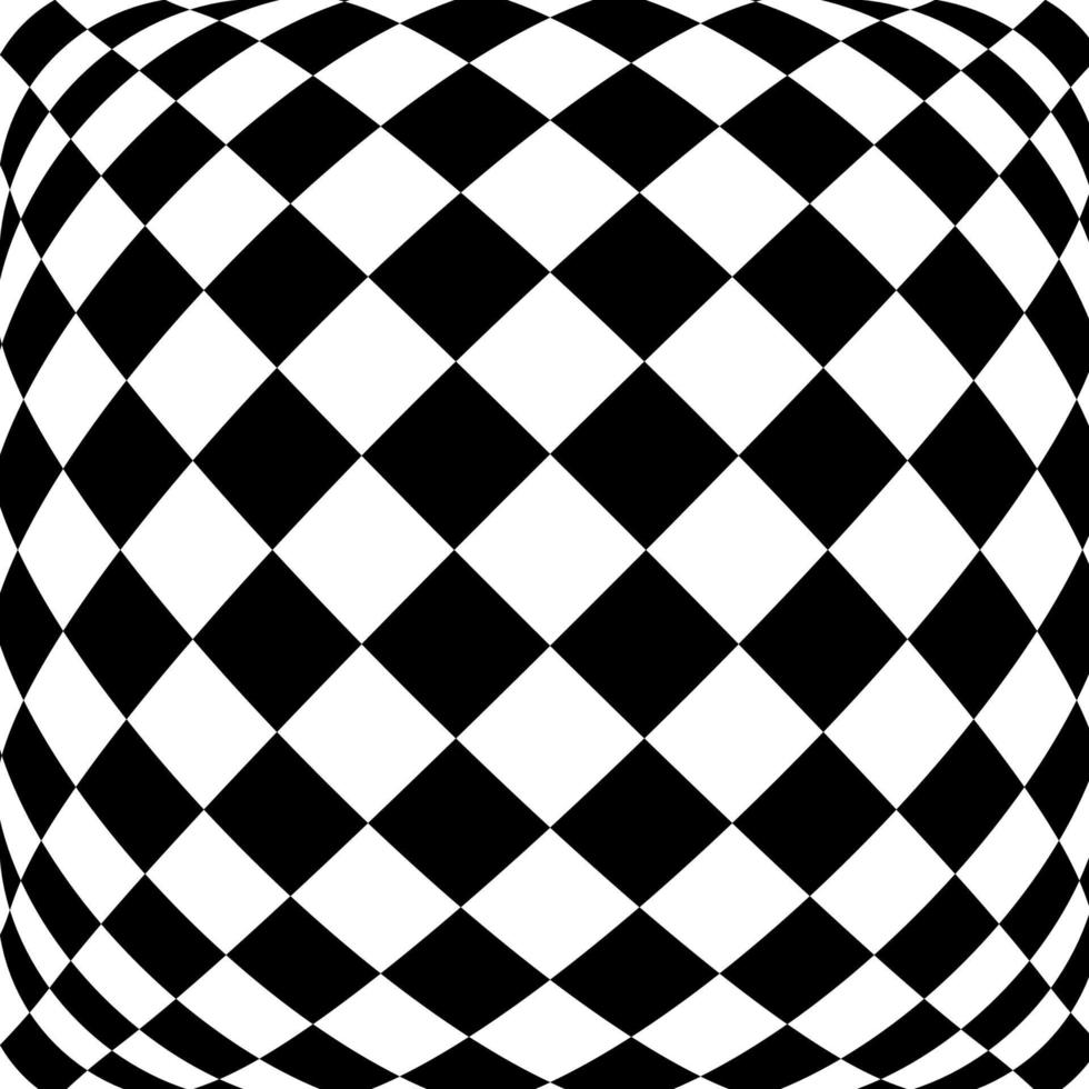 Black and white hypnotic background. vector