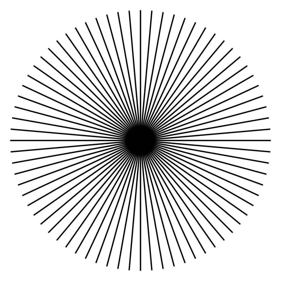 Black and white hypnotic background. vector
