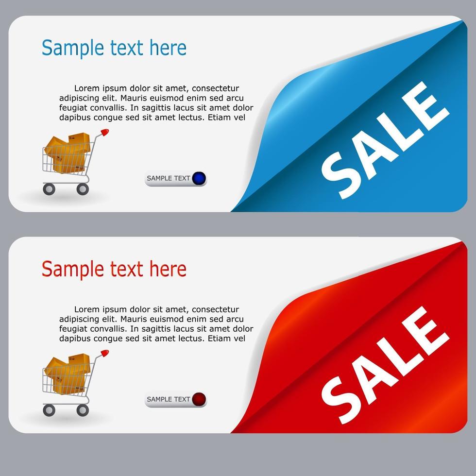 Sale banner with place for your text. vector illustration