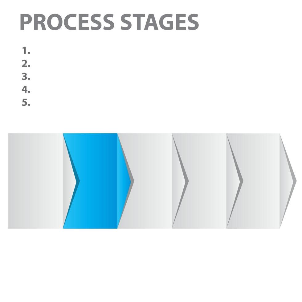 concept of  business process stages. Vector illustration