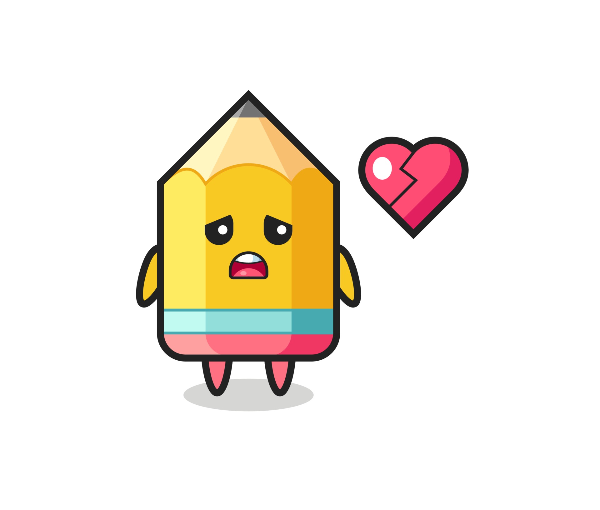 pencil cartoon illustration is broken heart 3260366 Vector Art at Vecteezy pencil cartoon illustration is broken heart 3260366 Vector Art at Vecteezy