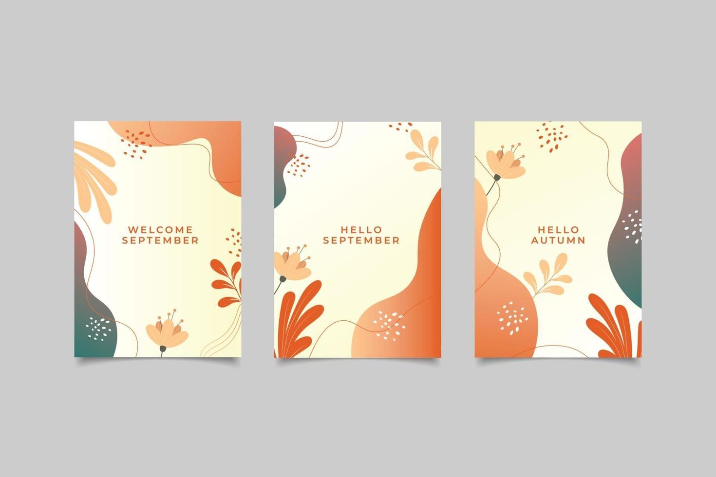 Autumn template poster vector