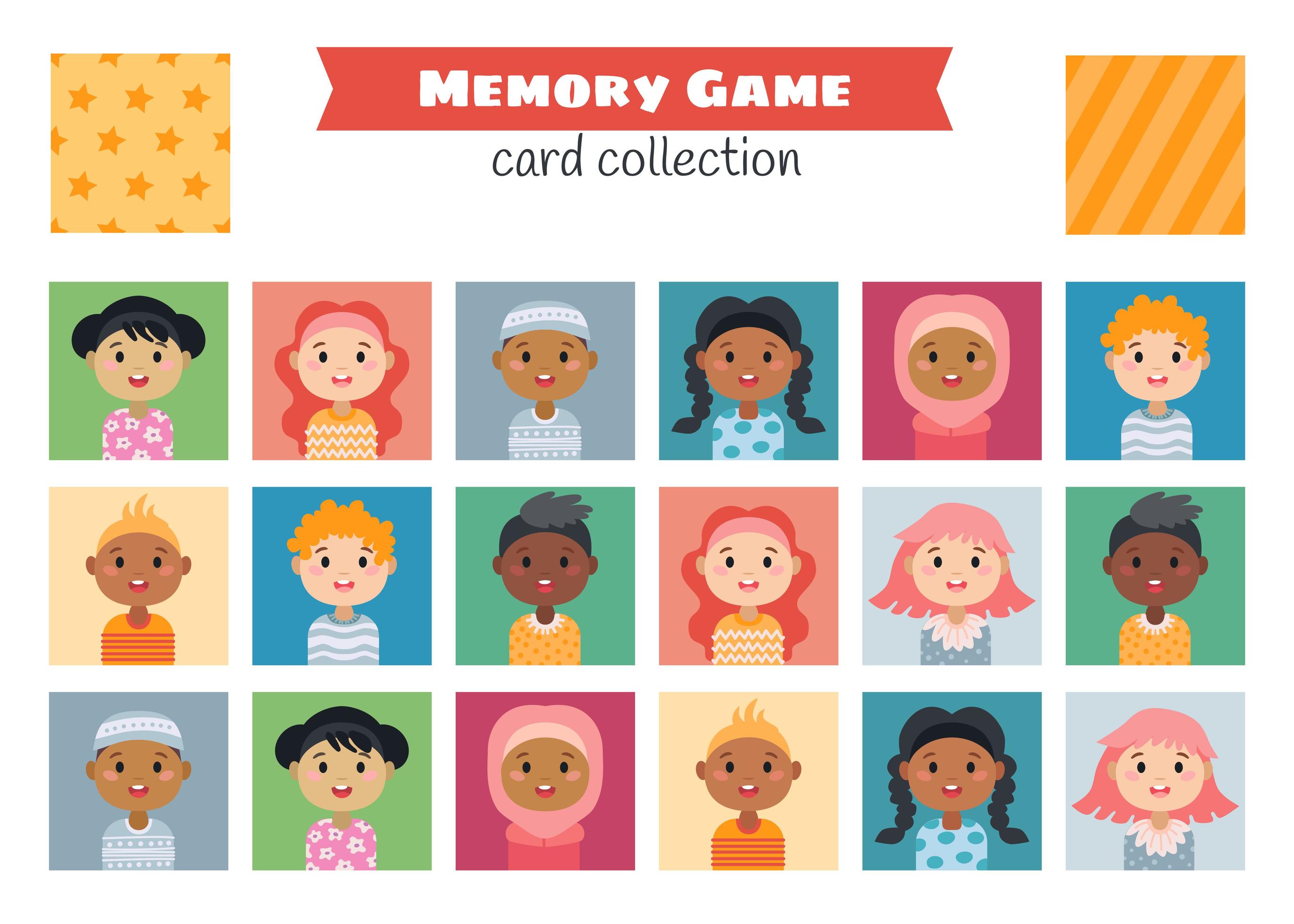 Memory Game With A Cartoon Children Characters 3260929 Vector Art At Memory Game With A Cartoon Children Characters 3260929 Vector Art At