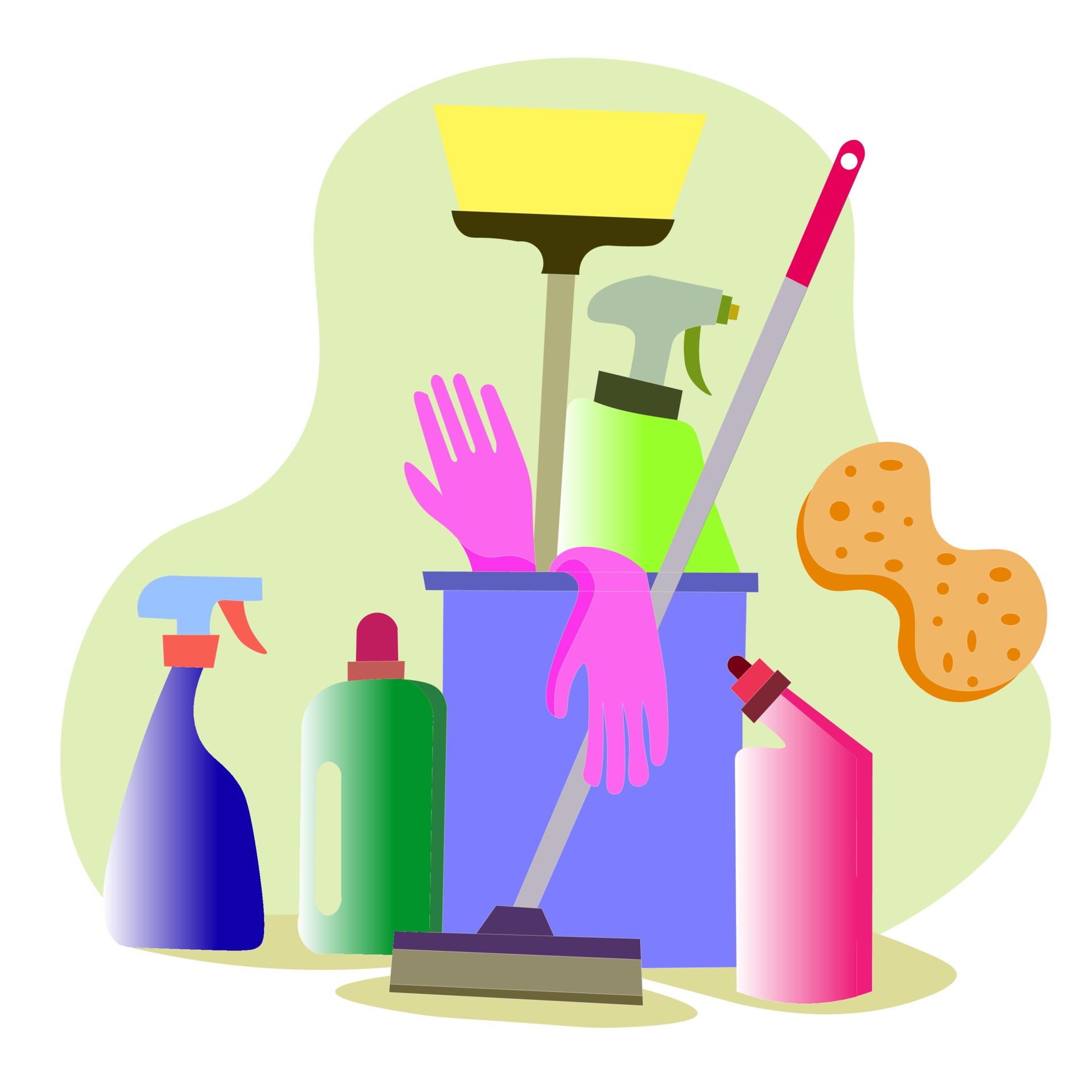 Basket with cleaning products for home, kitchen. concept of cleaning. 3261001 Vector Art at Vecteezy