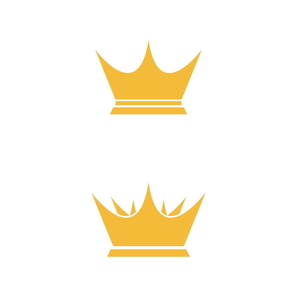 Crown Logo Template vector icon illustration design