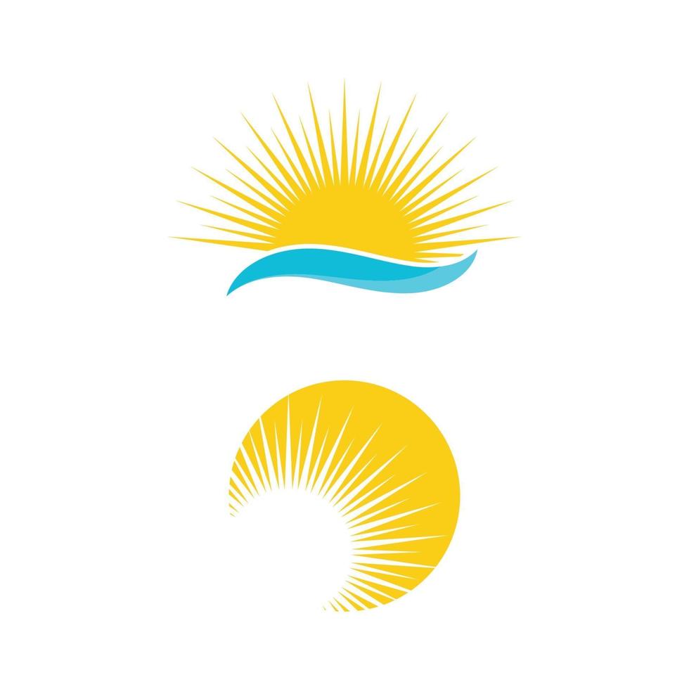 Sun Vector illustration Icon Logo Template design