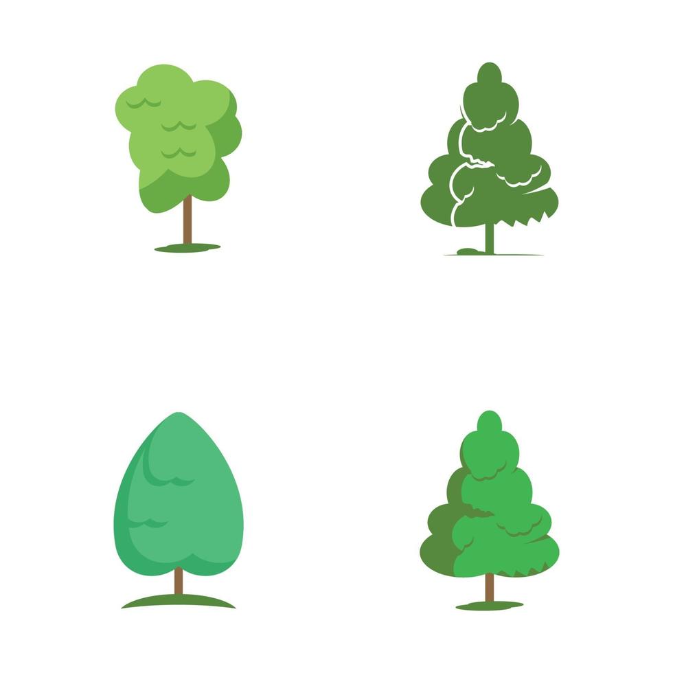 pine evergreen  spruce conifer cedar Christmas tree Logo design vector
