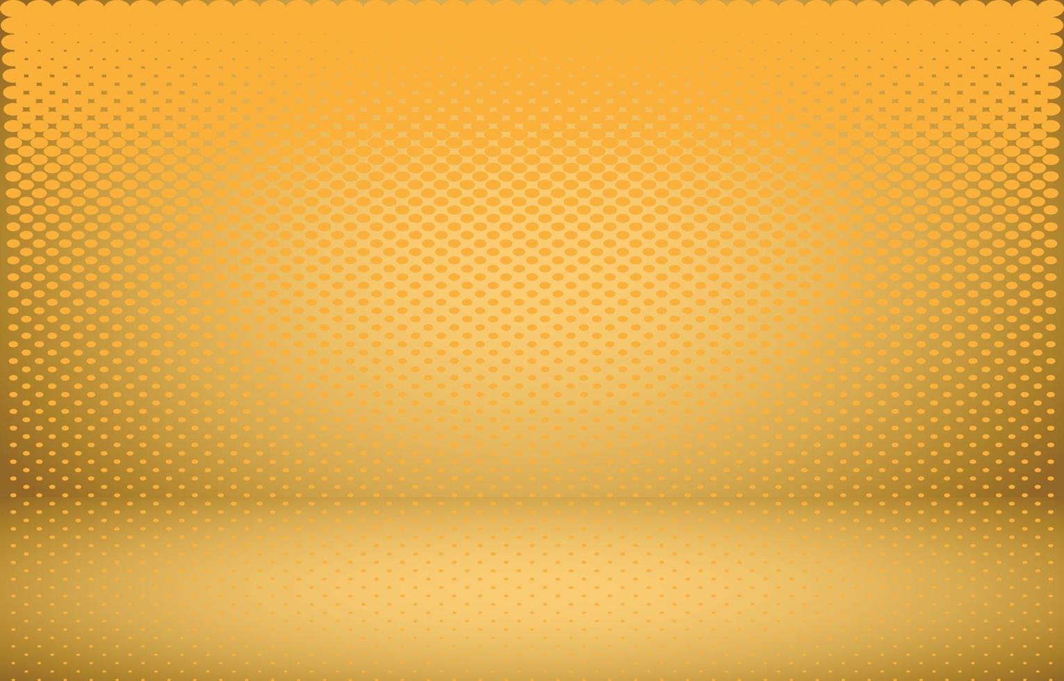 Orange studio empty room background vector