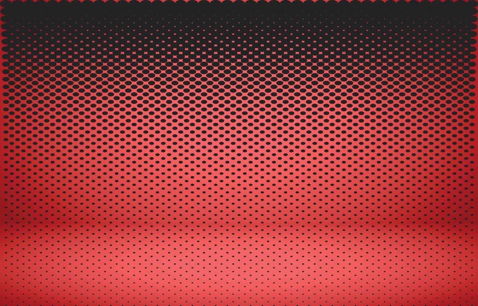 Red studio empty room background vector