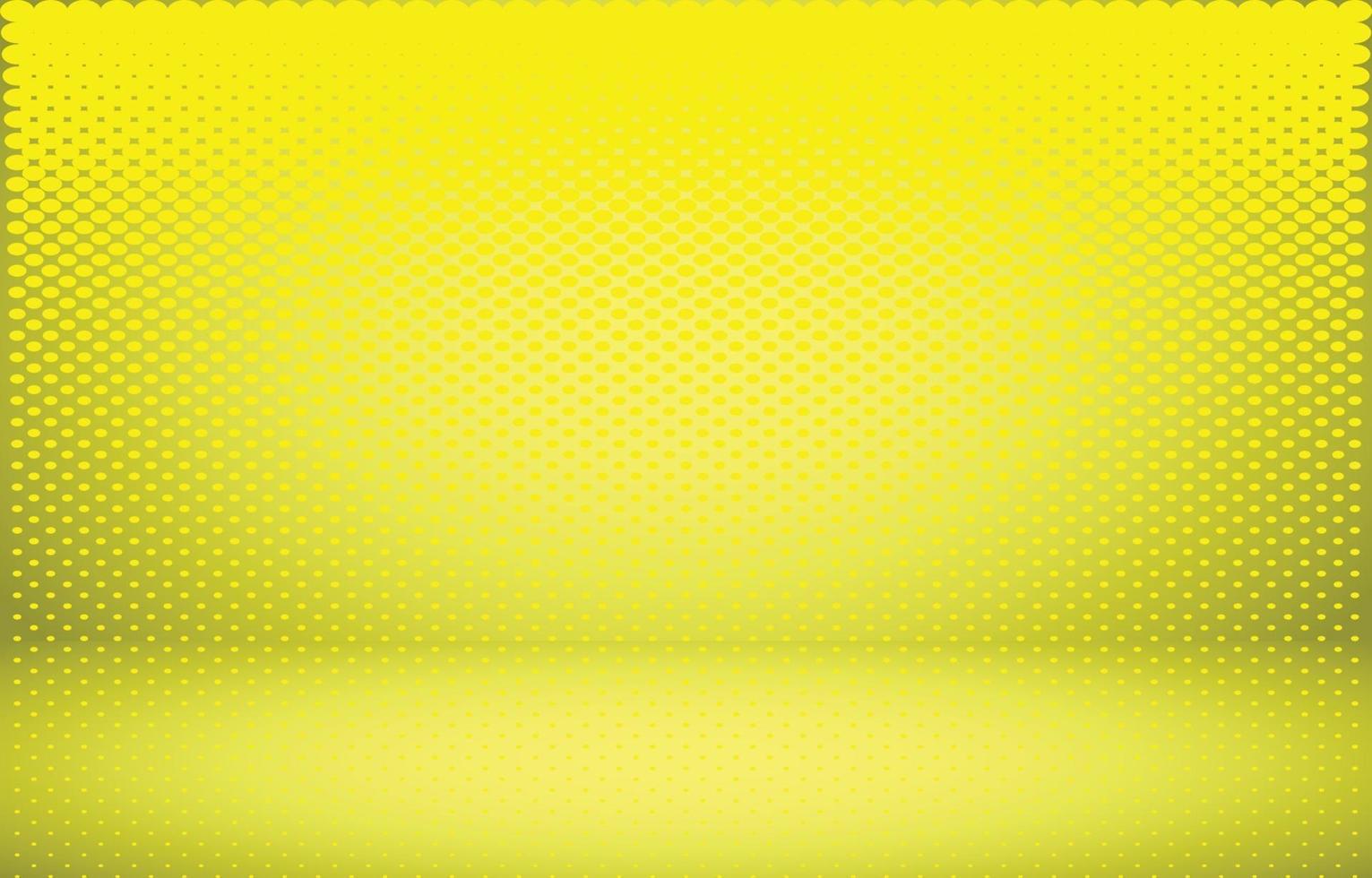 Yellow studio empty room background vector