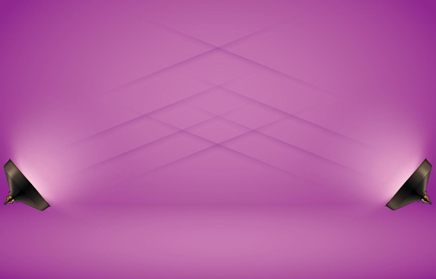 Pink studio empty room background vector