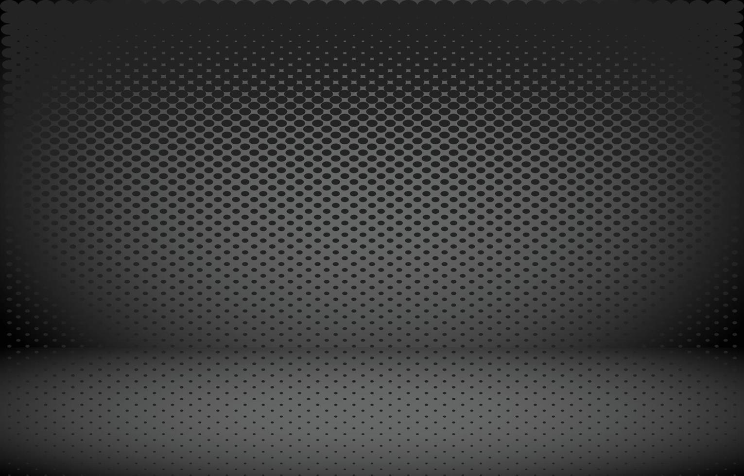 Black studio empty room background vector