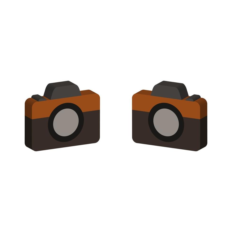 Photo camera illustrated on white background vector