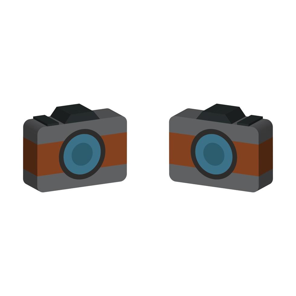 Photo camera illustrated on white background vector