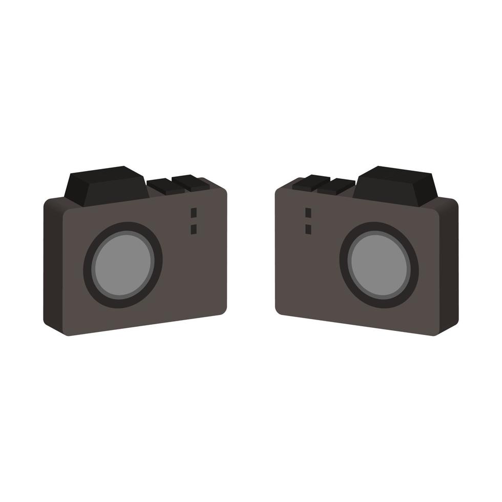 Photo camera illustrated on white background vector