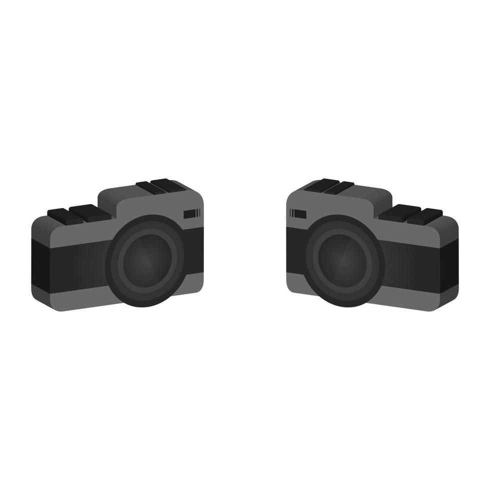 Photo camera illustrated on white background vector