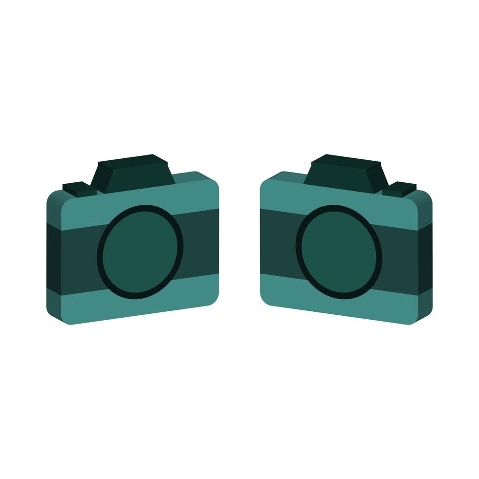 Photo camera illustrated on white background vector