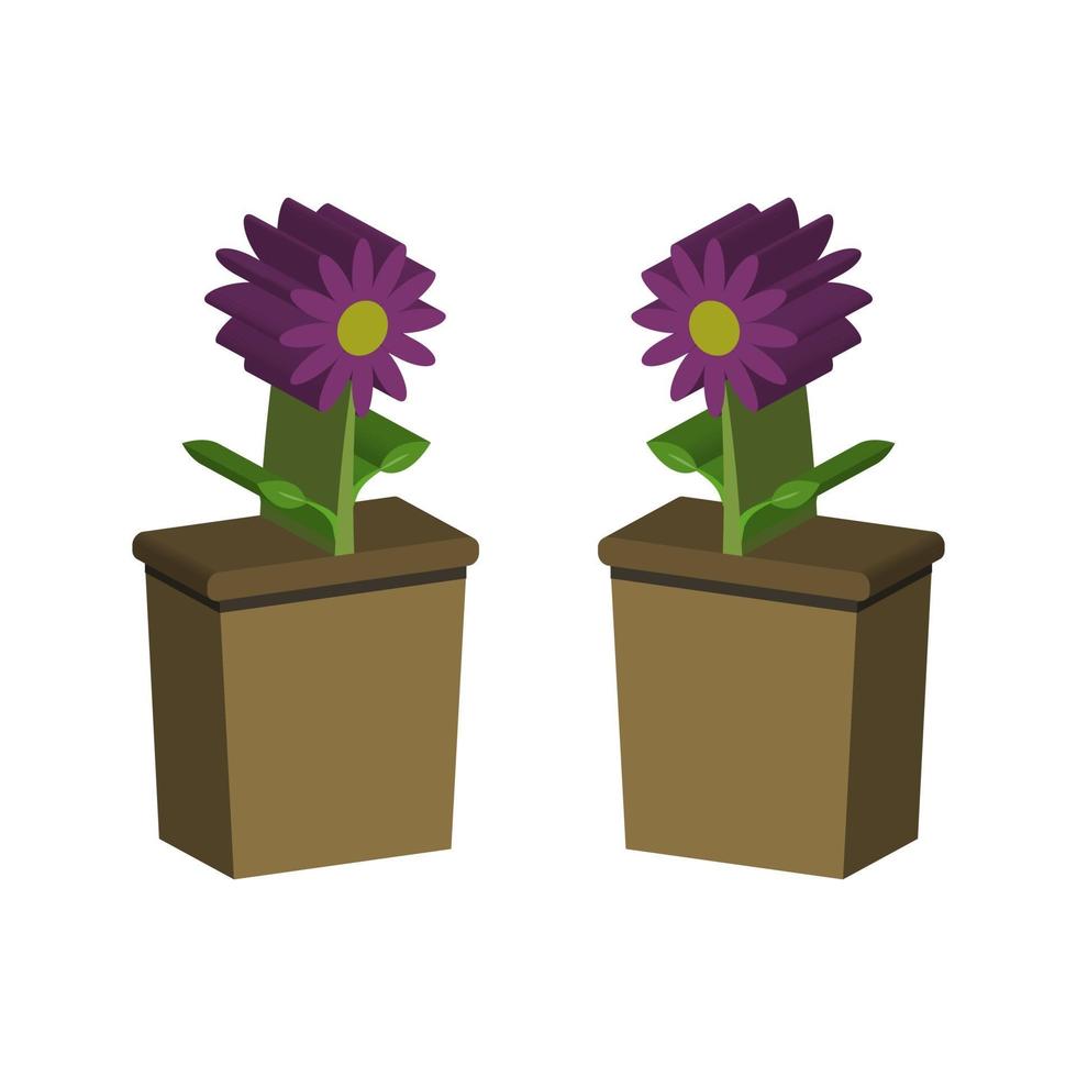 Flower illustrated on white background vector