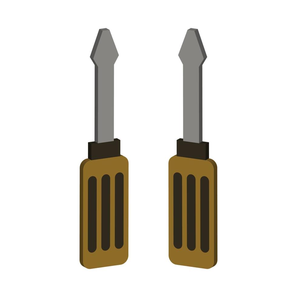 Screwdriver illustrated on a white background vector