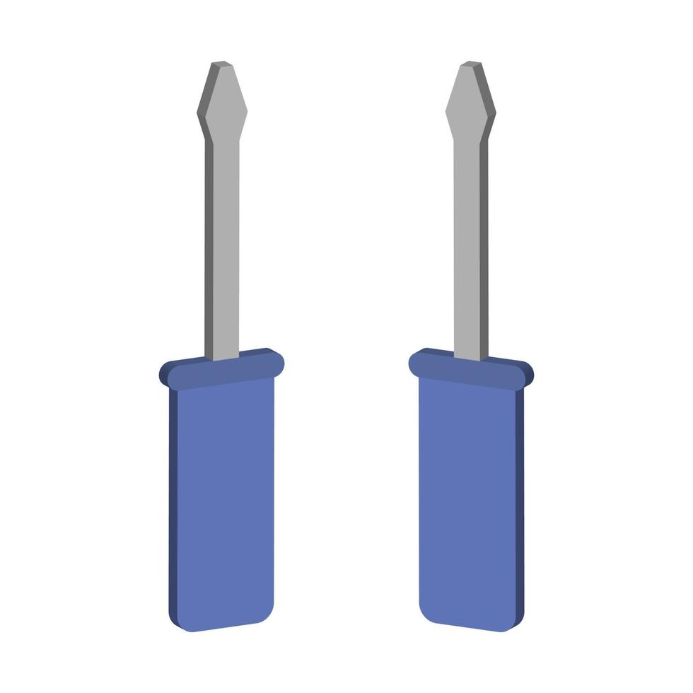 Screwdriver illustrated on a white background vector