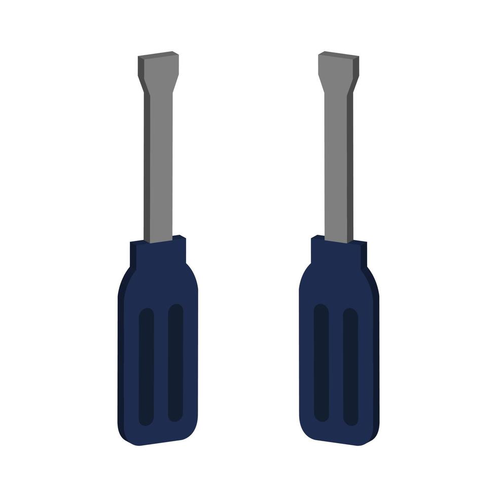 Screwdriver illustrated on a white background vector