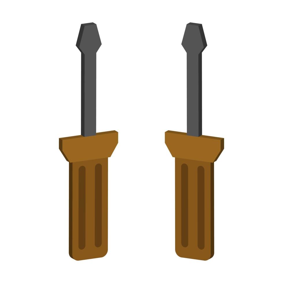 Screwdriver illustrated on a white background vector