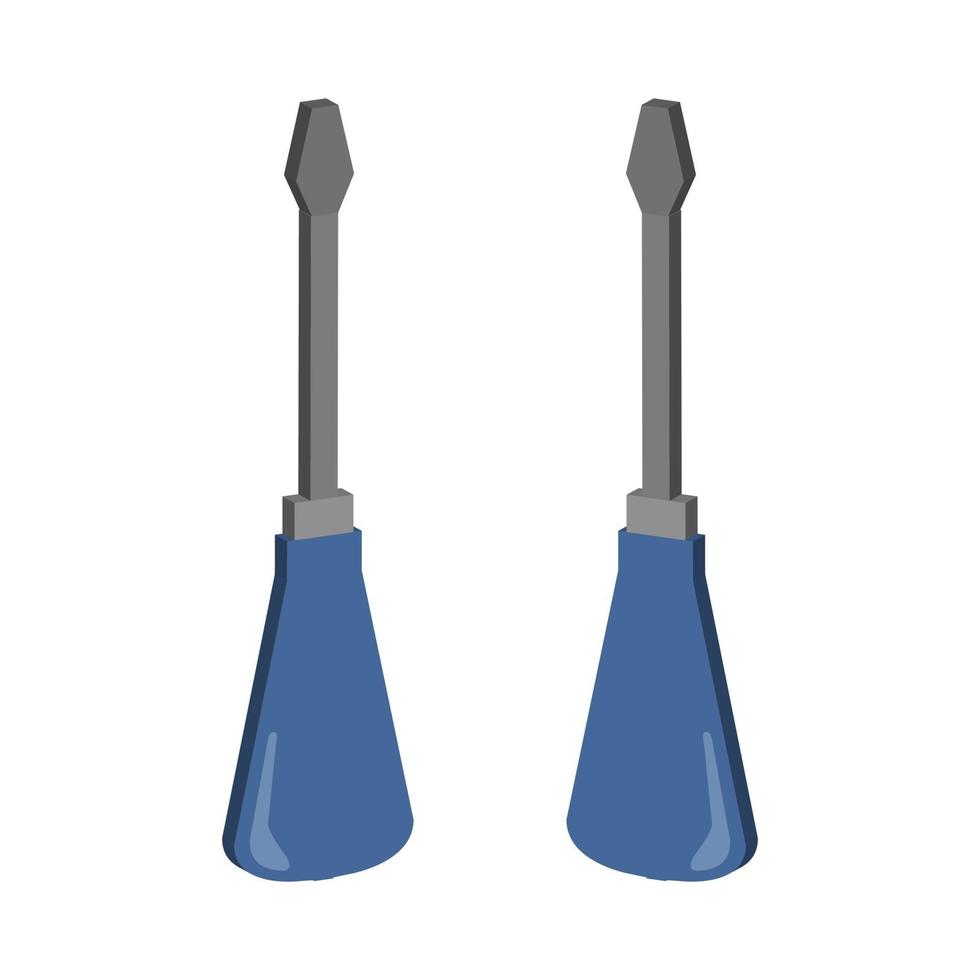 Screwdriver illustrated on a white background vector