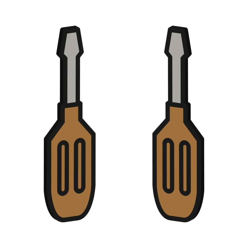 Screwdriver illustrated on a white background vector