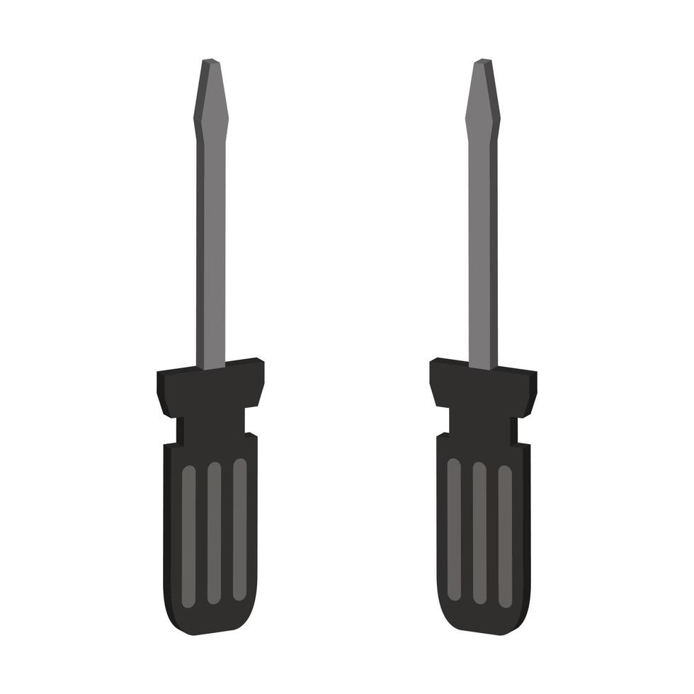 Screwdriver illustrated on a white background vector