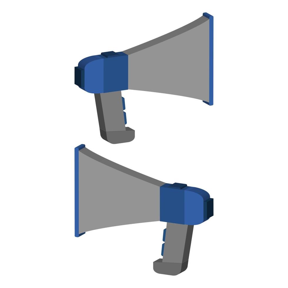 Megaphone illustrated on a white background vector