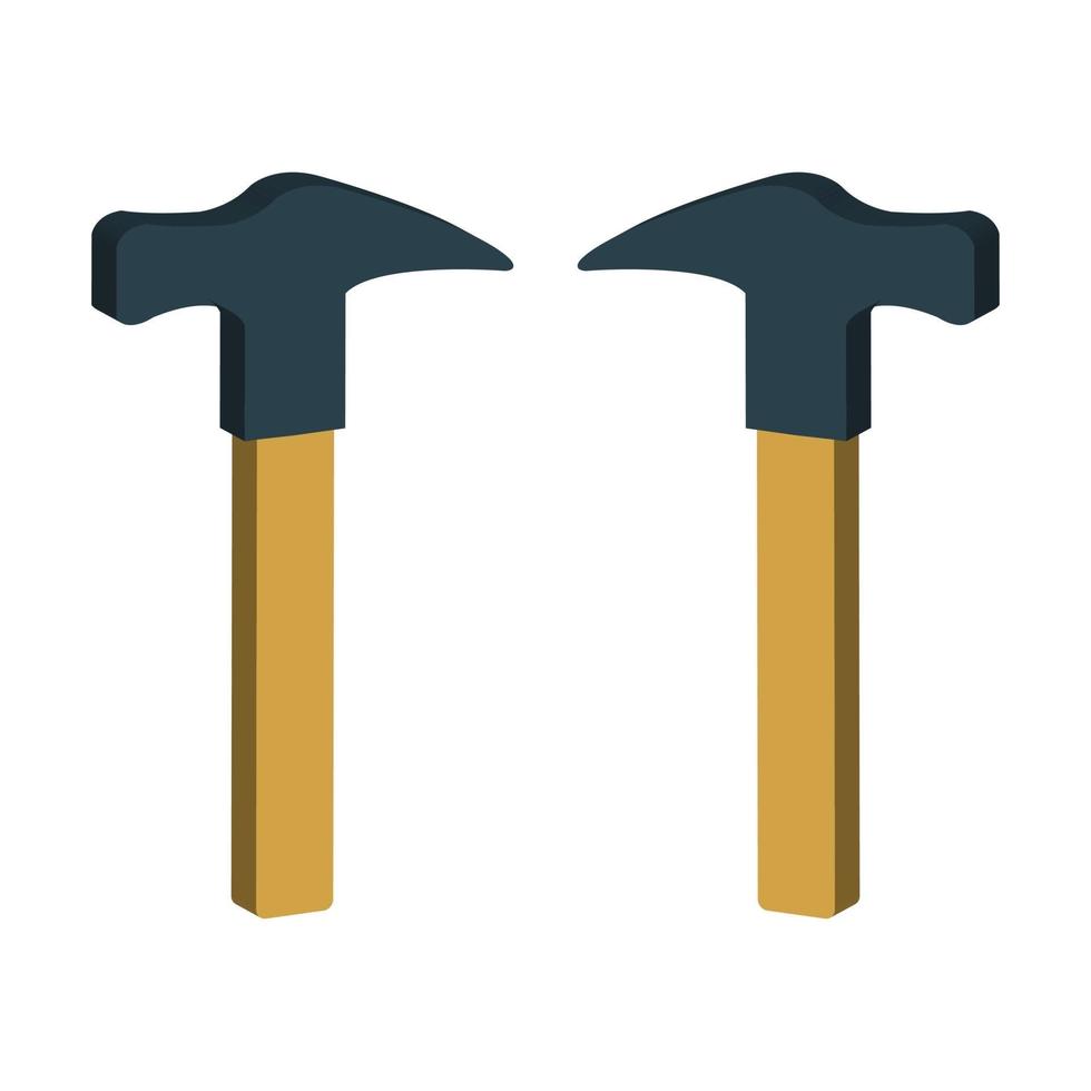 Hammer illustrated on a white background vector